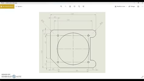 Vid O R Aliser Un Trou De Per Age Cotation Sur Solidworks Youtube