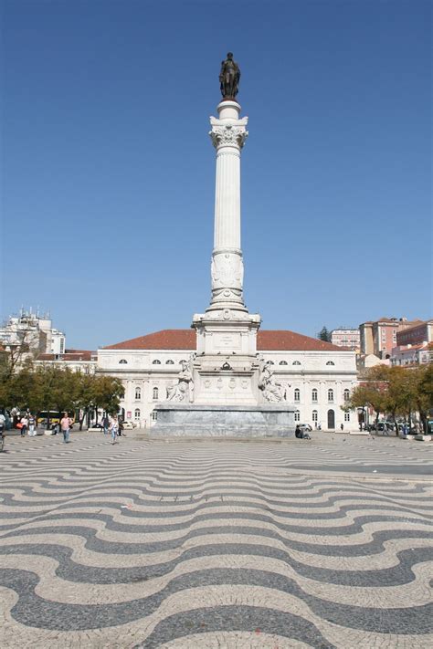 Rossio Square In Lisbon Praca Dom Pedro Iv Sightseeing Interesting