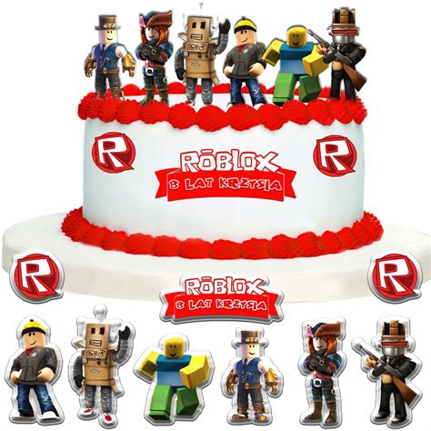 Tort Roblox Figurki Niska Cena Na Allegro Pl