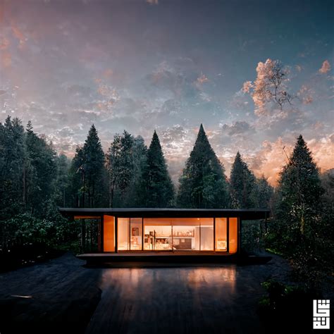 Forest house (modern architecture) on Behance