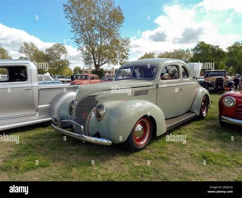 An Old Gray 1939 Ford V8 Standard Coupe On The Lawn Stock Photo Alamy