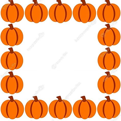 Pumpkin Frame Border Design Premium Ai Generated Image