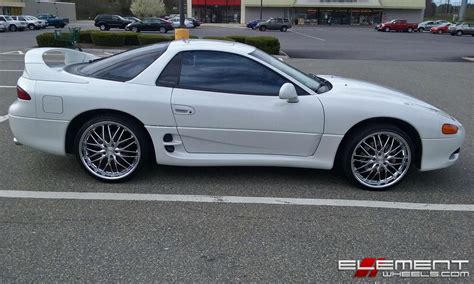 20x85 Mrr Gt1 Hyper Silver 5x45114335mm On A 1997 Mitsubishi