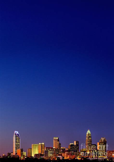 Vertical Charlotte Skyline Photograph By Patrick Schneider