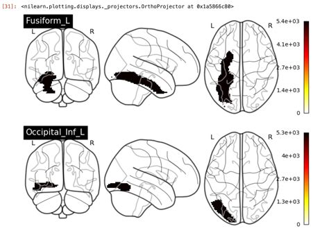 visualize single regions   aal atlas  nilearn nilearn