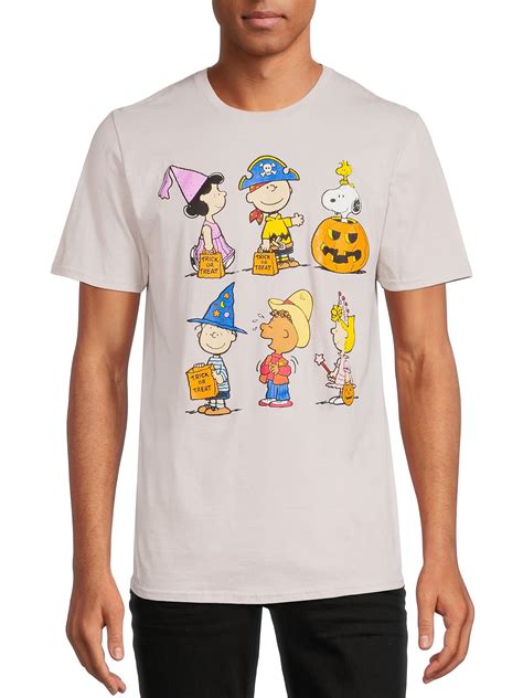 Peanuts Men S Halloween T Shirt Walmart