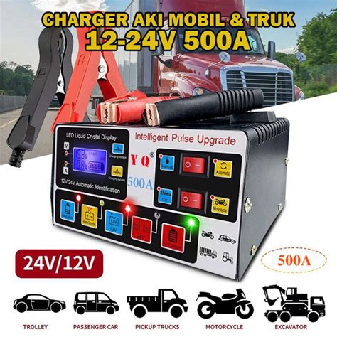 Jual Charger Aki Portable V V A A Mobil Dan Motor Lcd