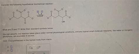 Solved Consider The Following Hypothetical Biochemical Chegg