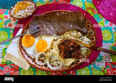 A Full Mexican Breakfast With Steak Sausage Eggs Beans Cheese