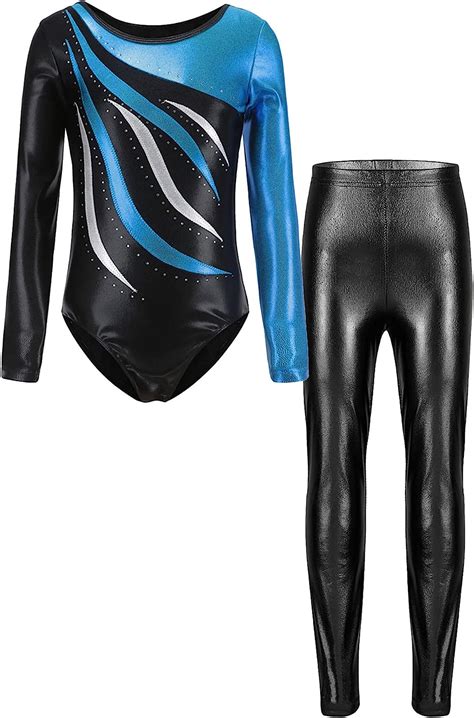 Tiaobug Langarm Turnanzug F R M Dchen Gymnastik Trikot Leotard Mit