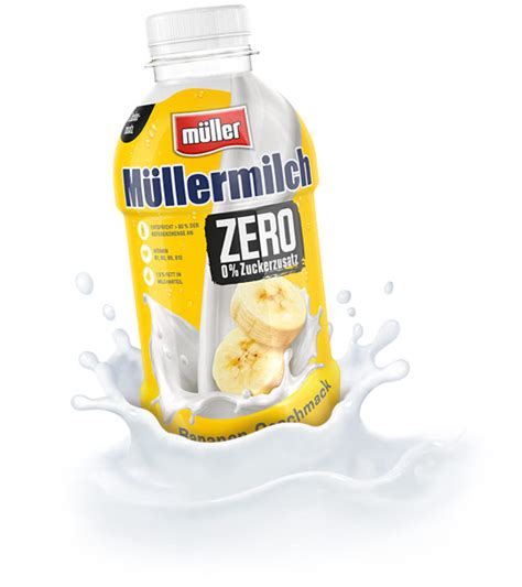 Müllermilch Zero Bananen Geschmack Molkerei Müller