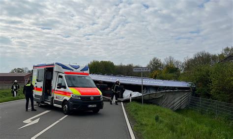 Meppen Lkw Verunfallt Auf Gro E Stra E Was Los In