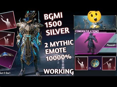 Bgmi Silver Coin Spin And Get Poseidon X Suit Bgmi Poseidon X Suit