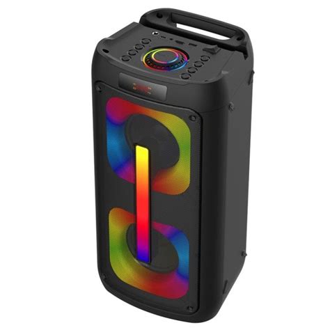 Blaupunkt Blp Enceinte Tour Bluetooth Avec Microphone Rgb W Noir