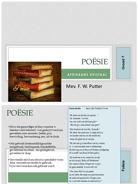 Afrikaanse Poësie | PDF