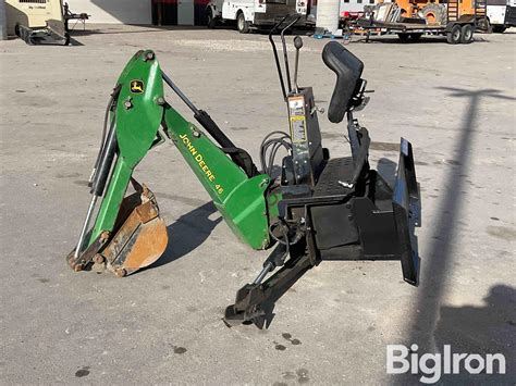 2010 John Deere 46 Backhoe Skid Steer Attachment Bigiron Auctions