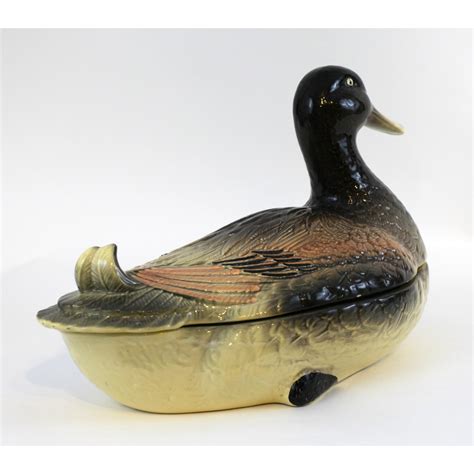 Buy Antique Porcelain Duck Supper Bowl In Florin Antiques Madrid