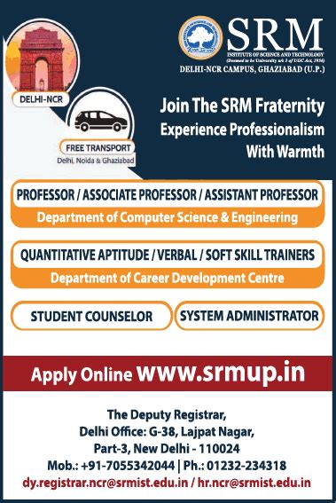 SRM University Delhi | FacultyPlus