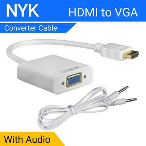 Jual NYK CONVERTER HDMI TO VGA AUDIO Shopee Indonesia