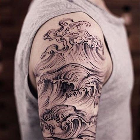 185 Wave Tattoo Designs And Ideas For Those Who Love Ocean Artofit