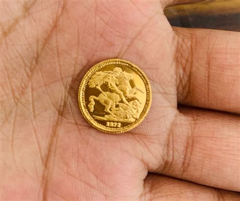 22ct Gold Coin 1872 Genuine Antique Solid Gold Coin 2 Grams Etsy