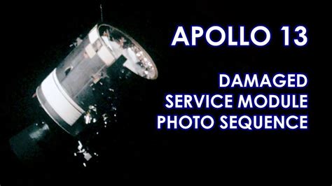 Apollo Damaged Service Module Animated Photo Sequence