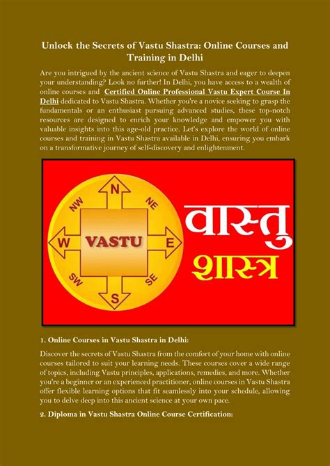 Ppt Unlock The Secrets Of Vastu Shastra Online Courses And Training