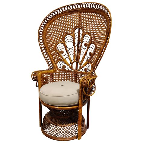 Vintage Rattan Peacock Chair For Sale At 1stdibs