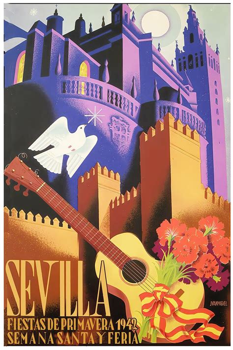 Sevilla Festival Poster Semana Santa Y Feria De Abril 1942 By Juan