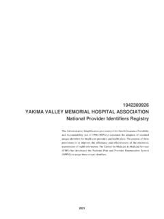 1942300926 YAKIMA VALLEY MEMORIAL HOSPITAL … / 1942300926-yakima-valley ...