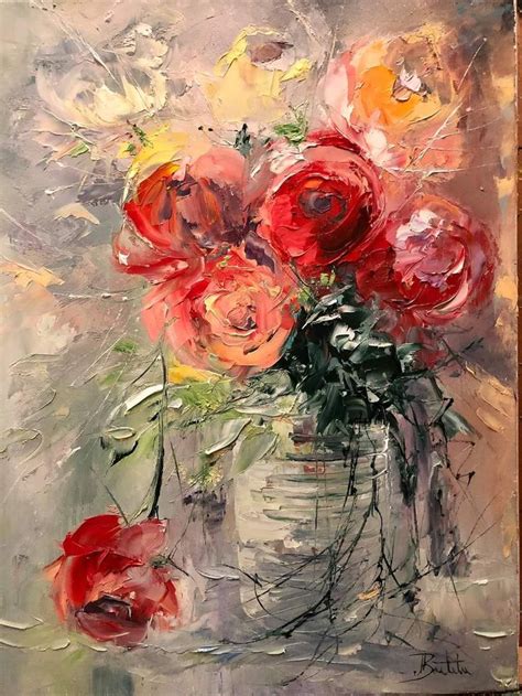 Flower Art Drawing Abstract Flower Painting Original Art Painting