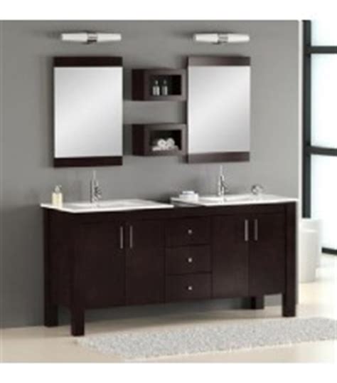 Es Inc Double Bathroom Vanity Cabinet In Espresso Finish From