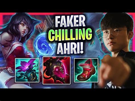 FAKER CHILLING WITH HIS ICONIC AHRI T1 Faker Plays Ahri Mid Vs