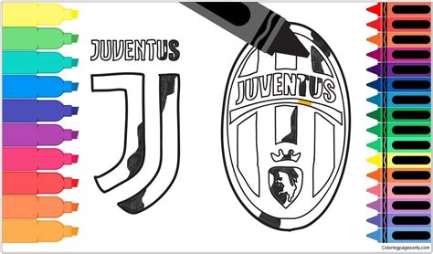 Pagina Da Colorare Stemma Della Juventus F C Disegni Da Colorare