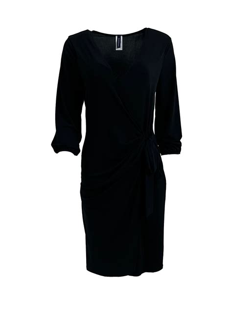 wrap dress black
