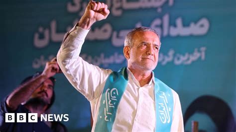 Iran Election Reformer Masoud Pezeshkian Elected New President Bbc News