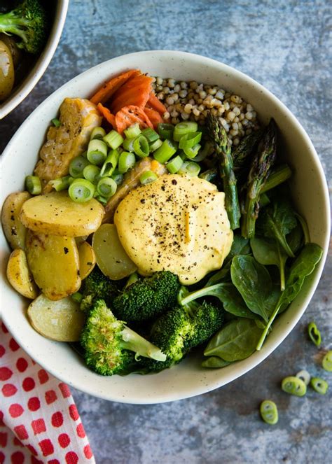 Spring Buddha Bowls With Creamy Turmeric Dressing Hello Veggie