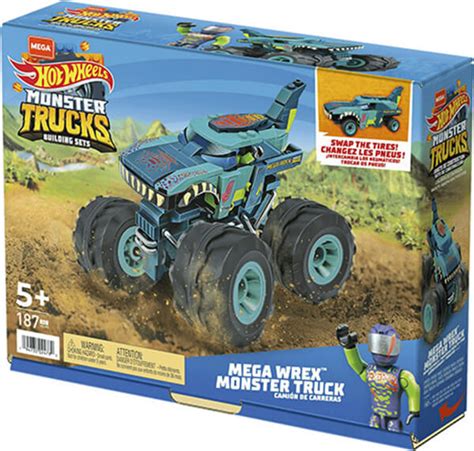 Λαμπαδα Mattel Mega Hot Wheels Monster Trucks Building Sets Array Mega Wrex Monster Truck