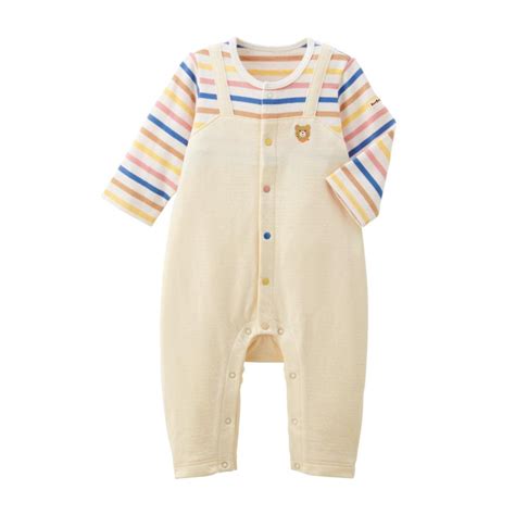 HOT BISCUITS ミキハウス 出産祝い 内祝い カバーオールローカットソックスセットBOX付き ベージュ マルチカラー cm ホットビスケッツ ミキハウスホットビスケッツ