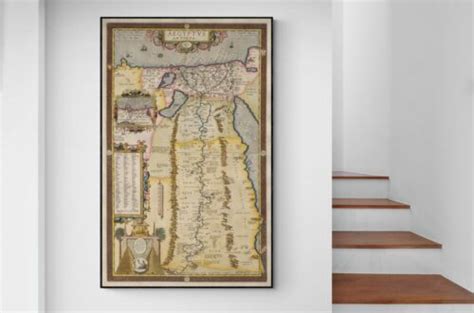 1584 Abraham Ortelius Map Of Ancient Egypt Egyptian African Decor