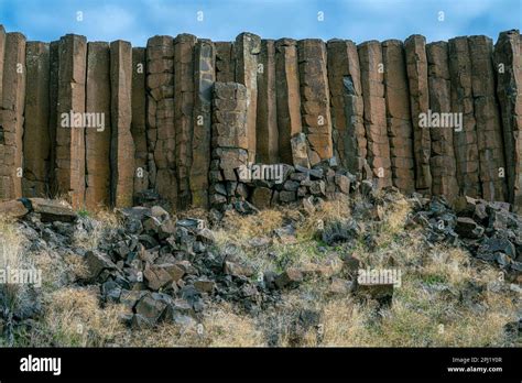Drumheller Channel Basalt Columns In Washington State Stock Photo Alamy