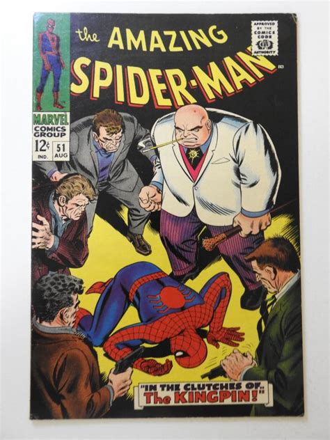 The Amazing Spider Man 51 1967 FN Condition Stain Bc Comic Books