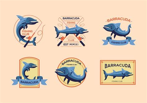 Barracuda old logo vintage vectors 125924 Vector Art at Vecteezy