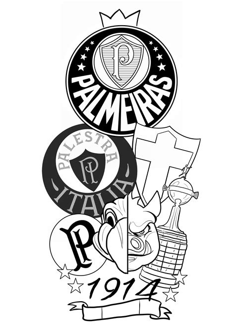 Desenho Do Palmeiras Para Imprimir - Desenhos Do Palmeiras