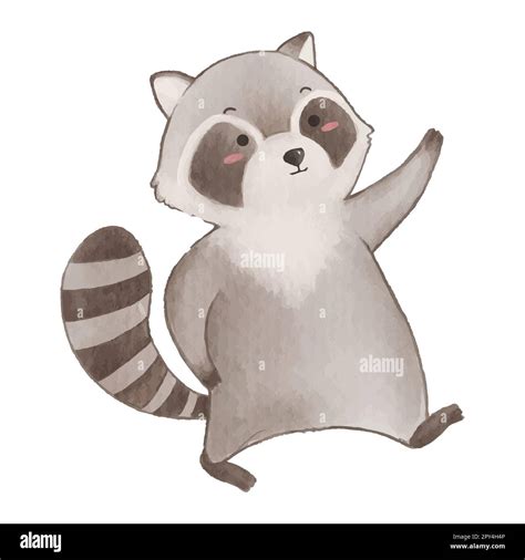 Cute Raccoon Painting