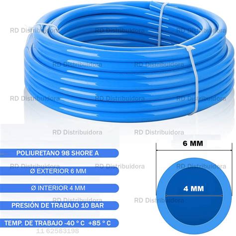 Tubo Manguera De Poliuretano Mm P Neumatica X Mts Rd Distribuidora