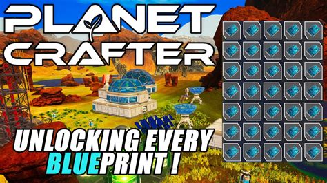 Planet Crafter Unlocking ALL Blueprints Intense Survival E5 YouTube