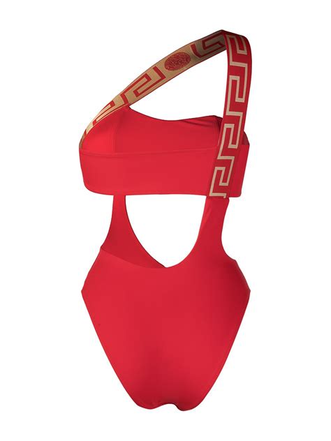 Versace Greca Key Cut Out Swimsuit Farfetch