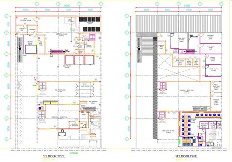 1st Floor And 2nd Floor Door Types In Autocad 2d Drawing Dwg File Cad File Cadbull