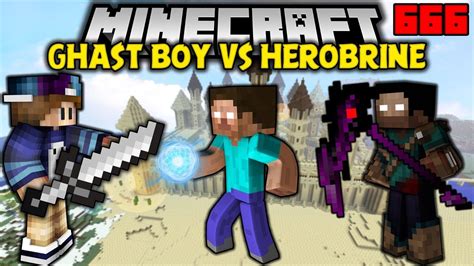 ĐÁnh Nhau VỚi Herobrine TrÊn LÂu ĐÀi CÁt Seed 666 Minecraft Giải Cứu